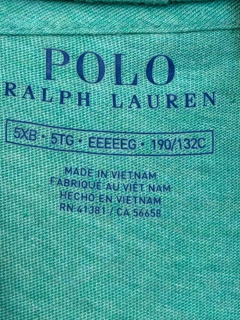 Polo by Ralph Lauren Mint Green Crewneck Hoodie 5XL - Picture 5 of 7